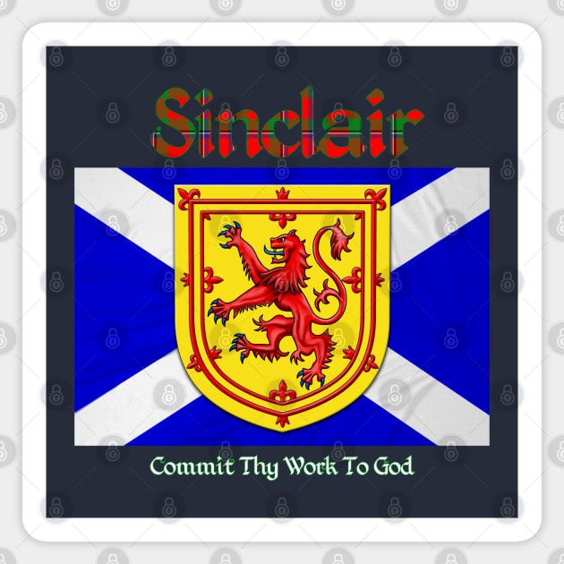 Clan Sinclair Clan Scotland Flag Sticker by macdonaldcreativestudios